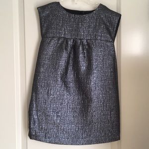 Kids GAP gray metallic dress